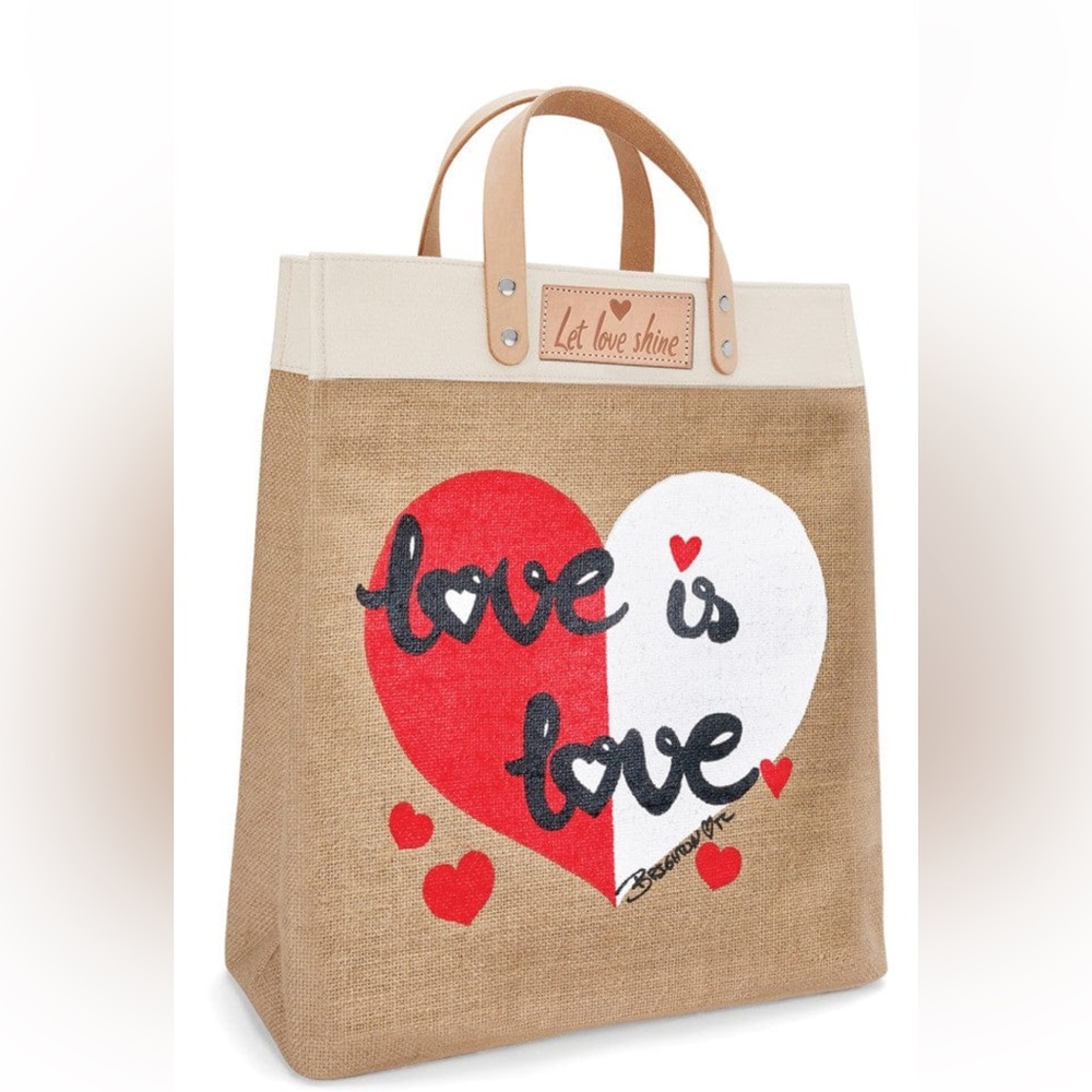 ⚜️❤️⚜️Brighton Love is Love Canvas Burlap Tote Bag